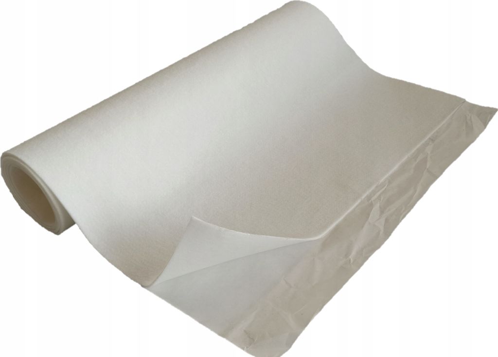 TAPHICEROS Selbstklebend Filzstoff Nadelfilz, Bespannstoff aus Filz, Innenraumverkleidung Bezugsstoff Bastefilz für DIY Auto Box Liner, Weiß, 100...
