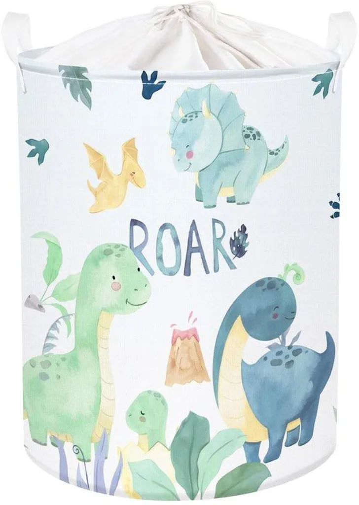 Coffre à jouets dinosaures pliable pour ranger la chambre des enfants