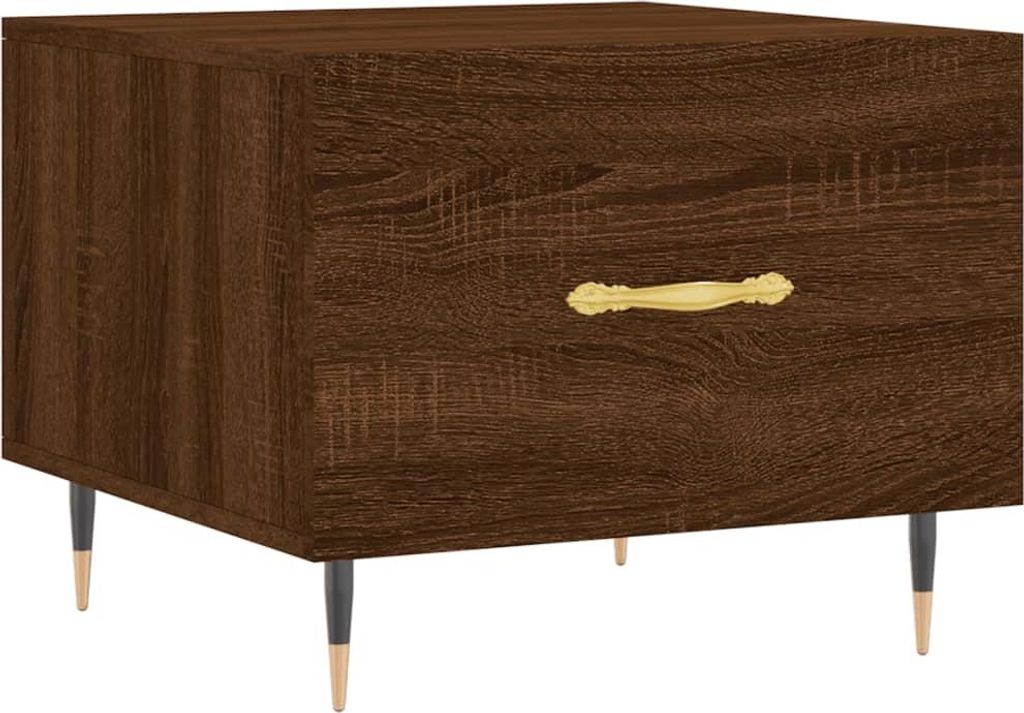 vidaXL Couchtisch Braun Eichen-Optik 50x50x40 cm Holzwerkstoff