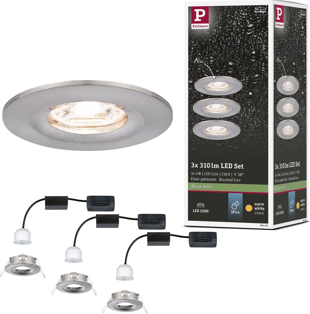 Paulmann LED encastré Nova Mini Set de base rigide Image du produit 