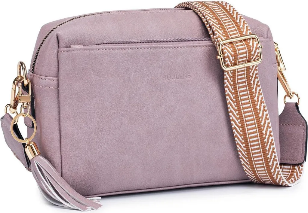 Sac à bandoulière femme lilas pour le travail et les loisirs chic et sobre