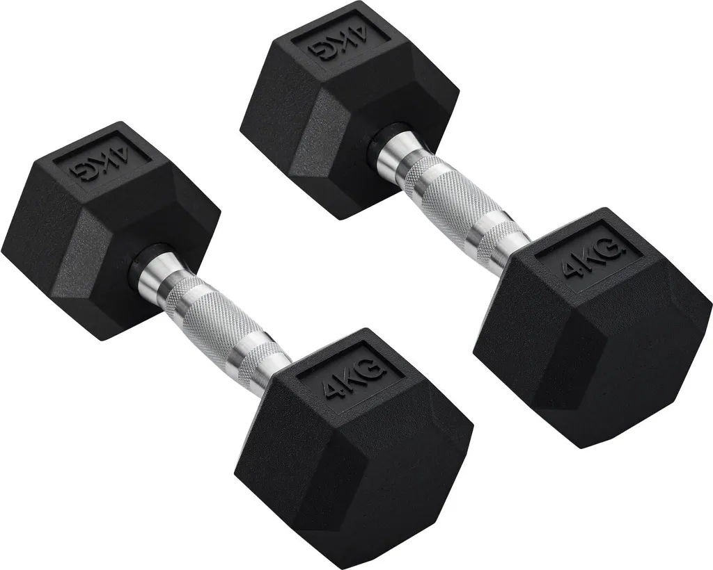 Haltères 4 kg pour Entraînement au Bureau ou Sport à la Maison Duo