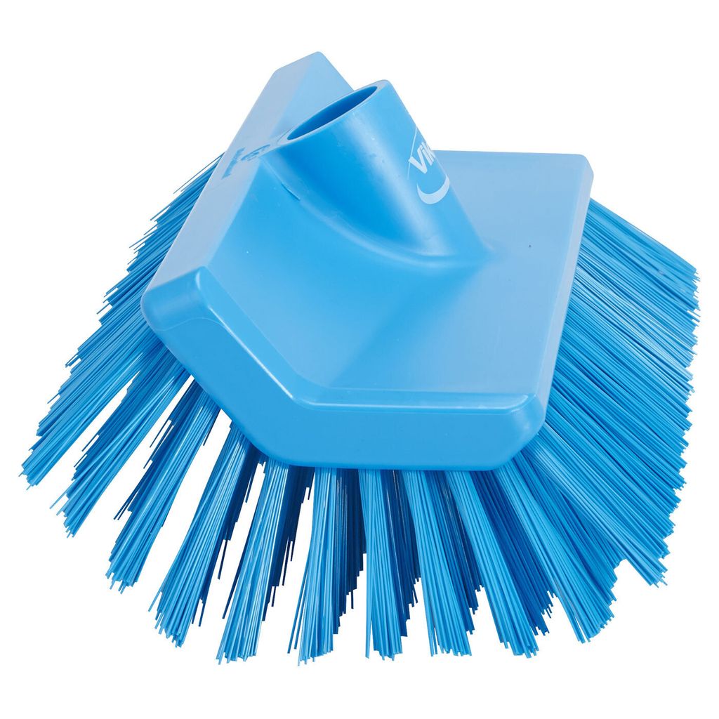 VIKAN High-Low-Bürste, Winkelschrubber, medium, 265 mm vollständig HACCP konform 3-blue