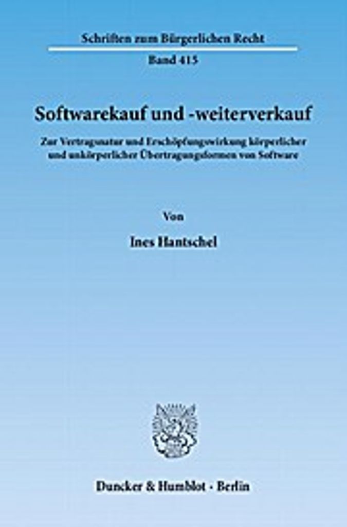 Softwarekauf und -weiterverkauf