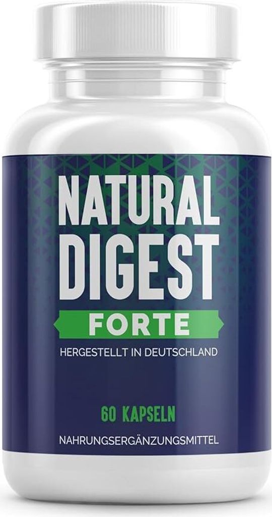 Natural Digest Forte 1x 60 Kapseln, natürliches Nahrungsergänzungsmittel für den Darm - Sehr gute Verträglichkeit