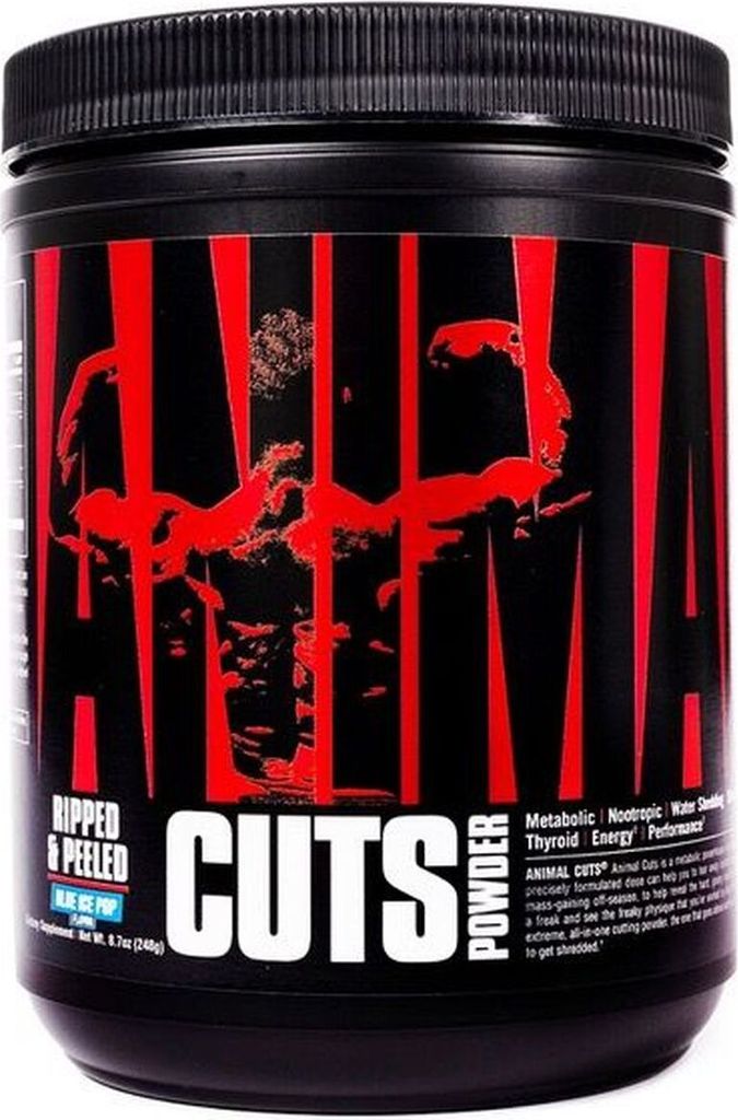 Universal Nutrition Animal Cuts Powder (235g) Blue Ice Pop - Diät & Gewichtsmanagement - Fatburner