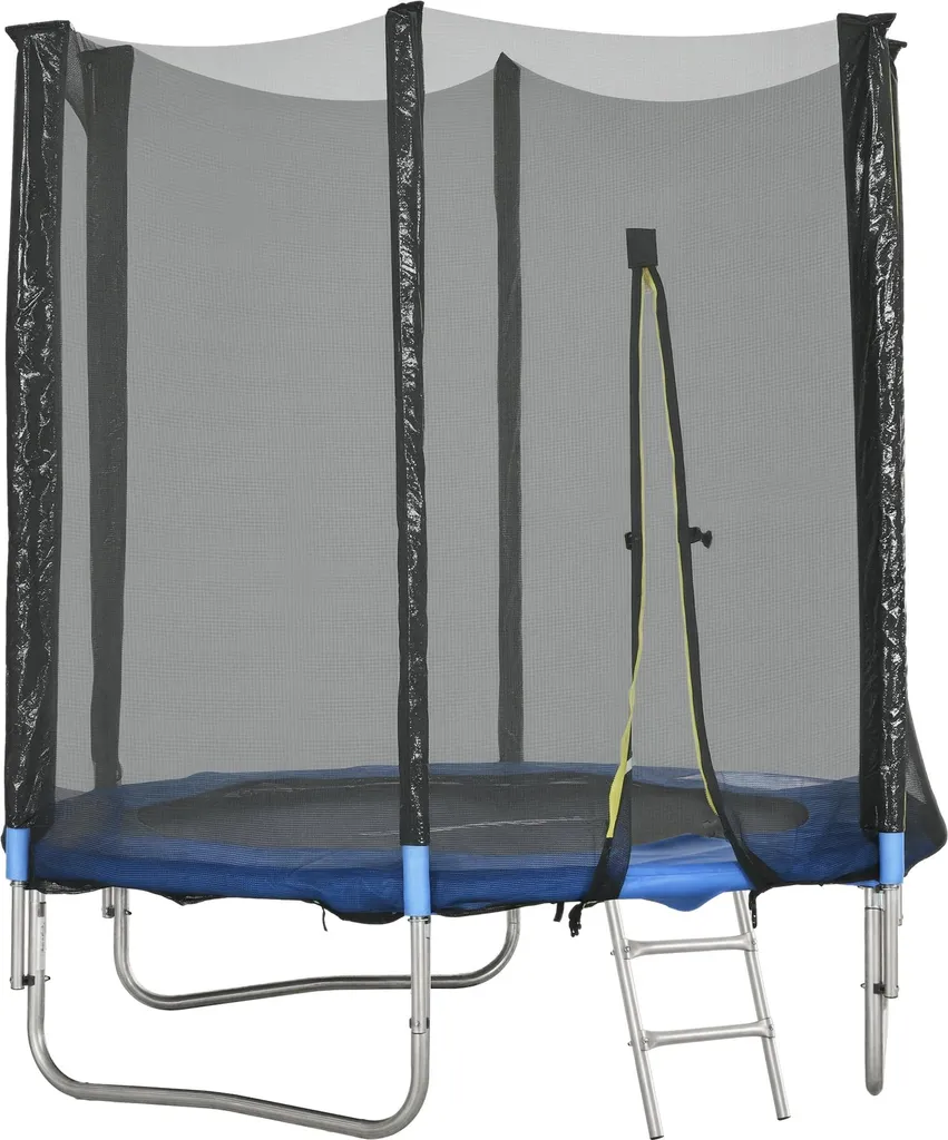 Trampoline de Jardin pour Enfant et Adolescent 180cm avec Échelle