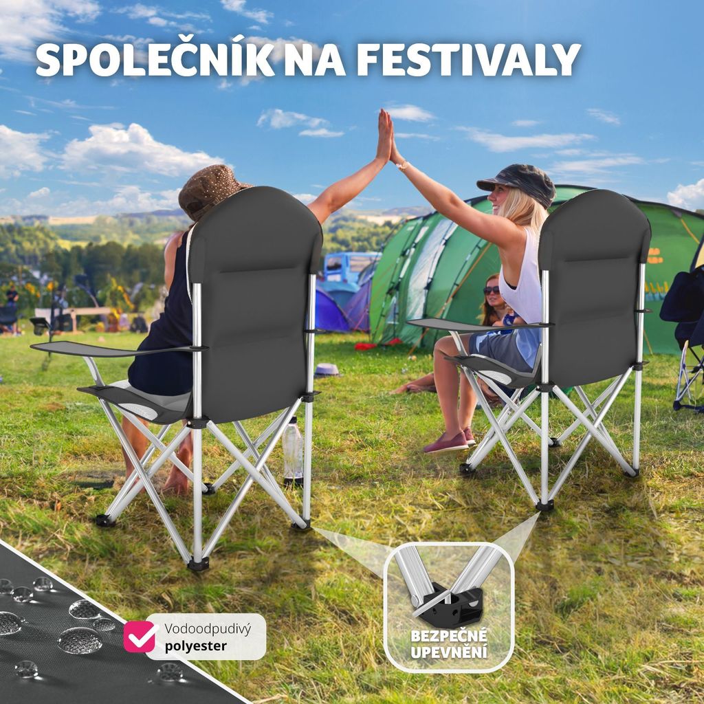 Kempingová židle 60 x 88 x 110 cm Obrázek produktu 8