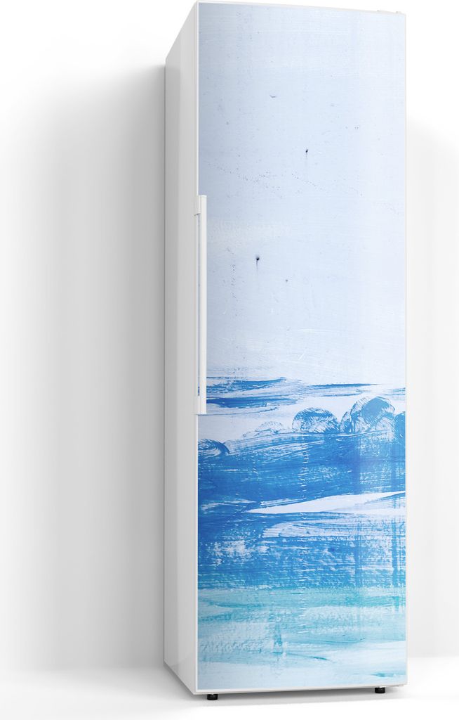 DEQORI Magnetmatte Kühlschrank beschreibbar 60x190 cm 'Winterseelandschaft' Magnetfolie