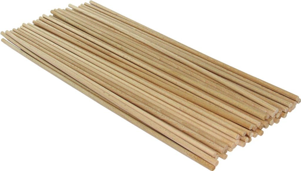 Holzstab, natur aus Buche, 50 Stück, L: 40 cm