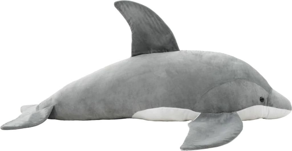 Delfin Kuscheltier Plüsch Grau Produktbild 