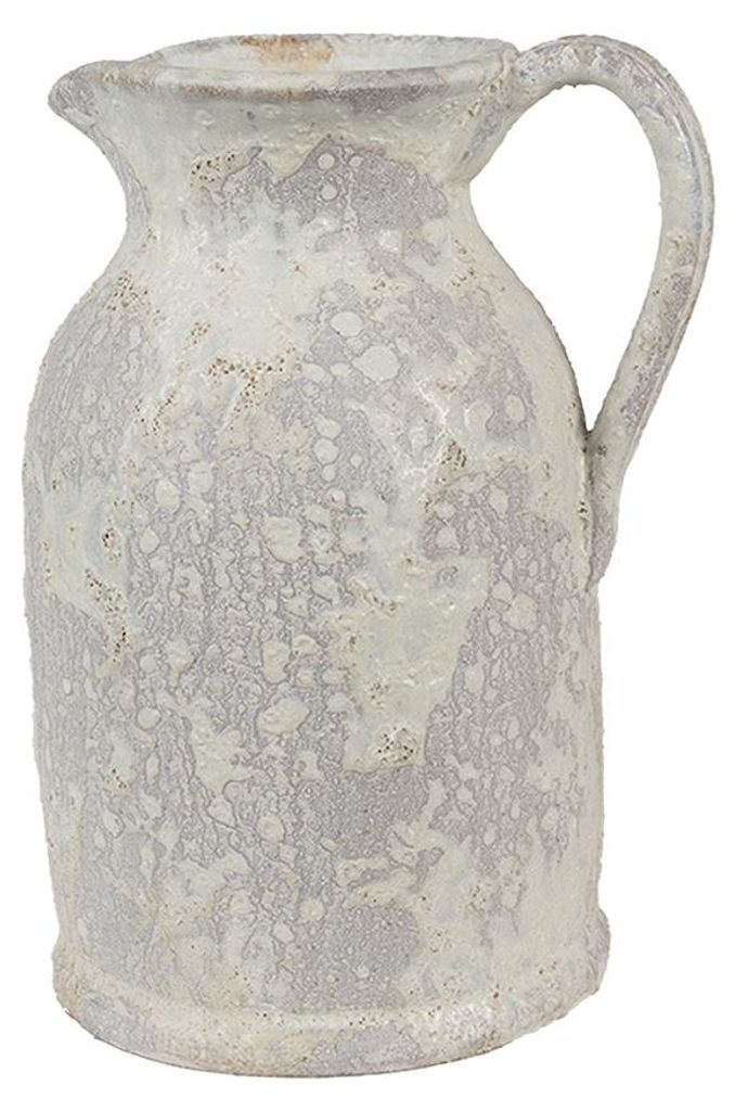 Clayre & Eef Dekorative Kanne 16x13x21 cm Beige Terrakotta Produktbild 