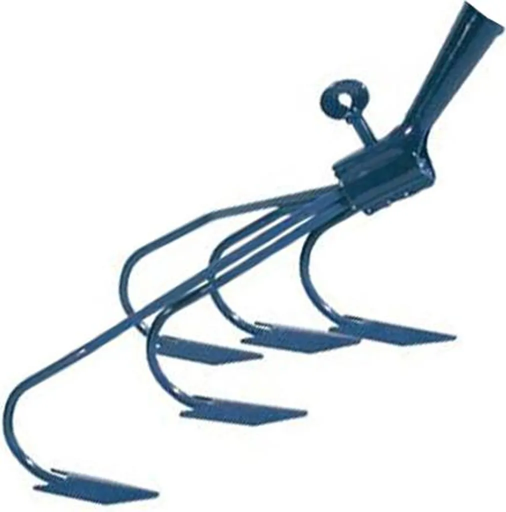Cultivateur 5 socs en acier robuste sans manche pour jardin et terre