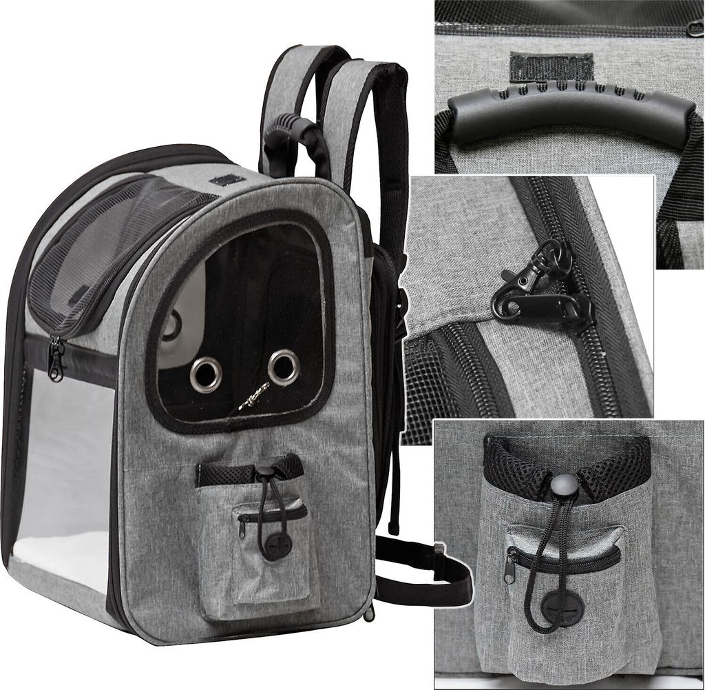 Fudajo Ausziehbarer Haustier Rucksack 27x35,5x41,5 cm bis Produktbild 3