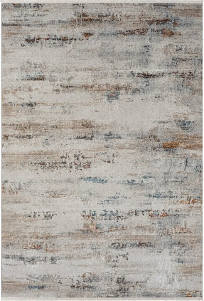 Tapis Esme 1 gris clair 140 x 200 cm - Tapis de salon rectangulaire
