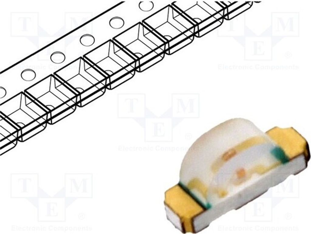 5x LED 4,5÷15mcd grün 130° SMD 1204 3,2x1,5x1mm 2,2÷2,6V 20mA G-C110 LED-Dioden S