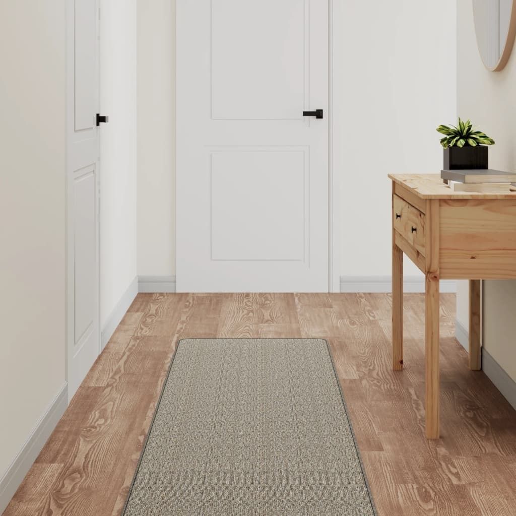 Möbel Teppichläufer Sisal-Optik Taupe 50x150 cm - Designerteppiche 355765