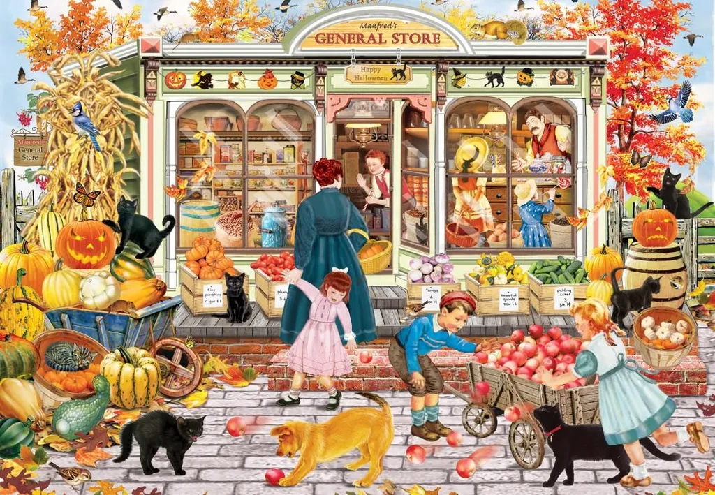 Puzzle 1000 pièces Le magasin général de Manfred - Graphique et Coloré