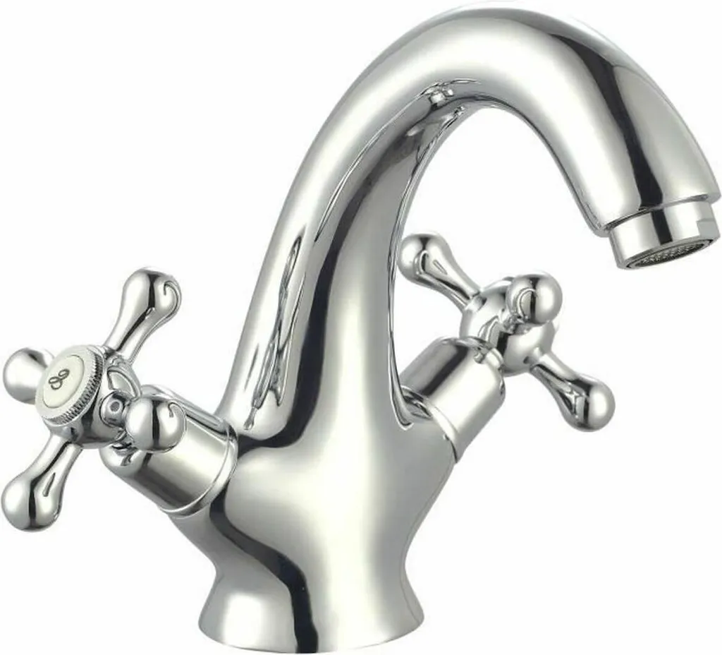 Rubinetto Bimando Rousseau Beverley metallo acciaio inox ottone