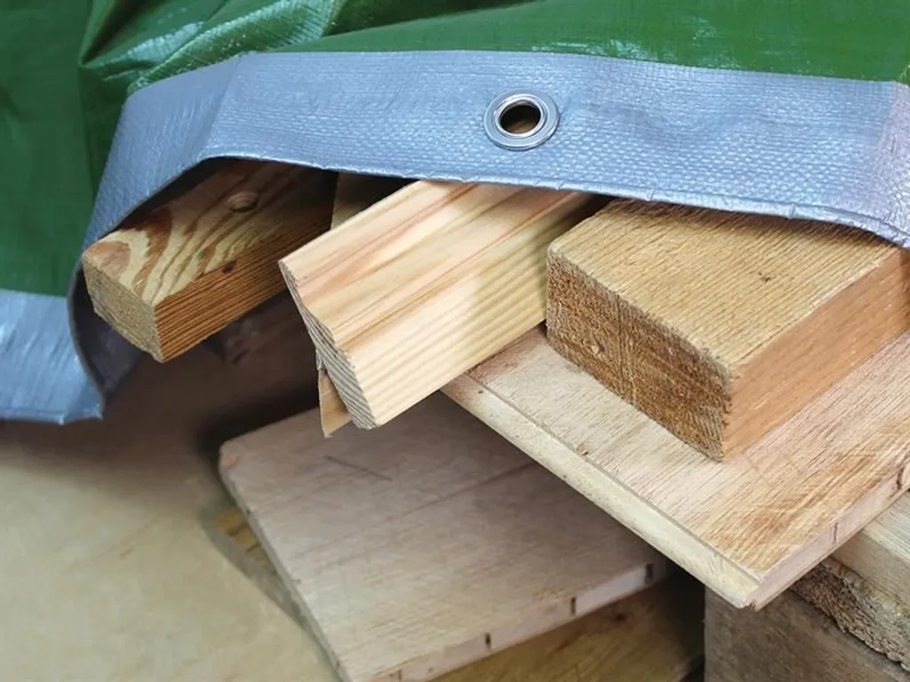 Bâche de Couverture Renforcée 5,4x3,6m Imperméable pour Extérieur