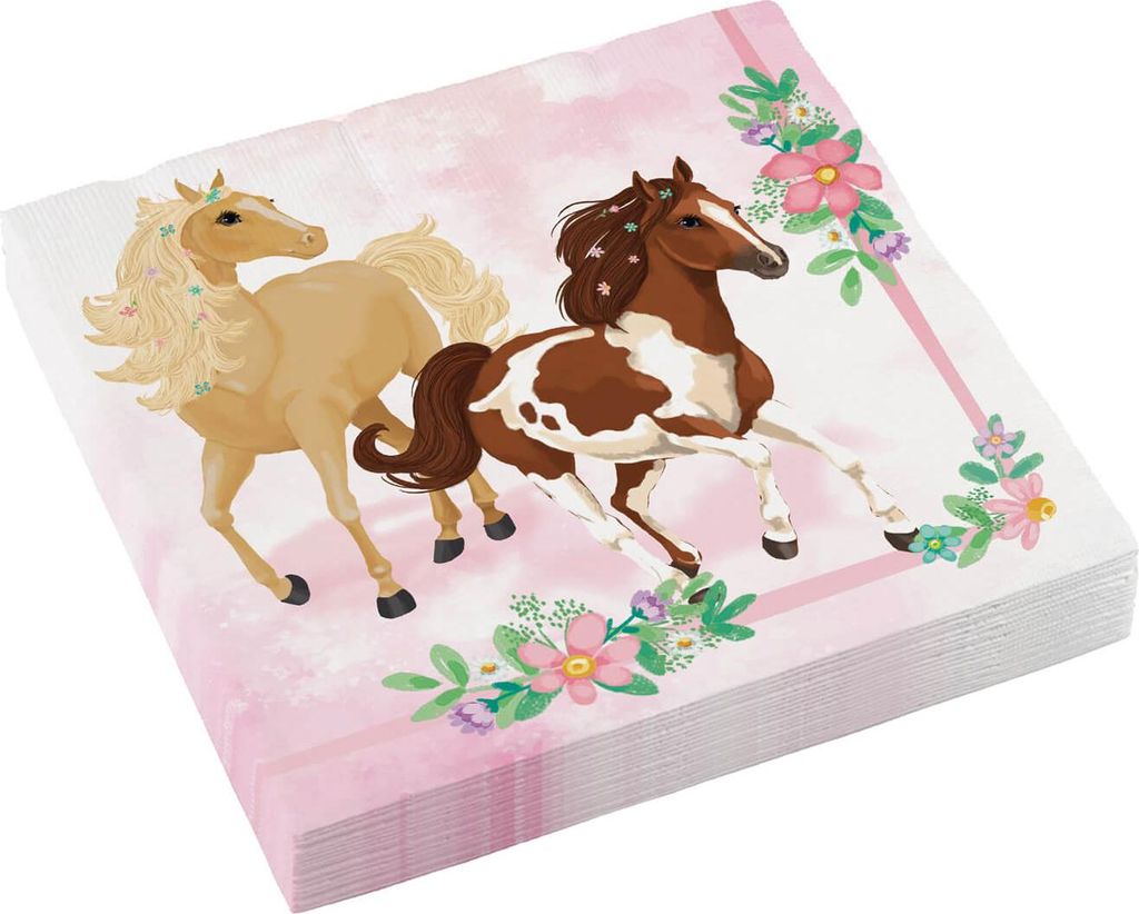 AMSCAN 9909876 Obědové ubrousky Krásní koně - 33 x 33 cm, Obrázek produktu 