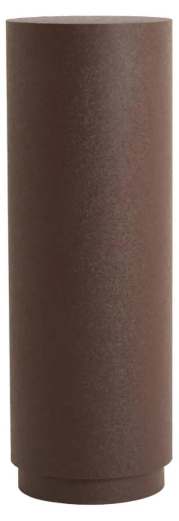 Pied de lampe métal marron chocolat hauteur 100cm finition soignée