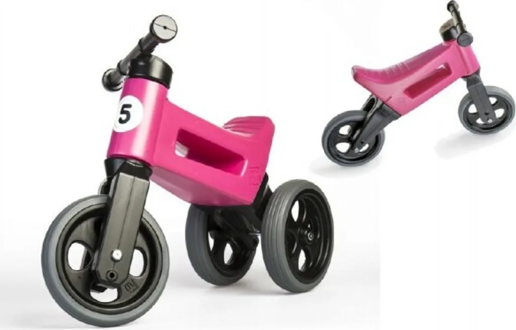 FUNNY WHEELS Rider Sport Pink 2in1 Vélo Équilibre Hauteur 28-30cm 18m+