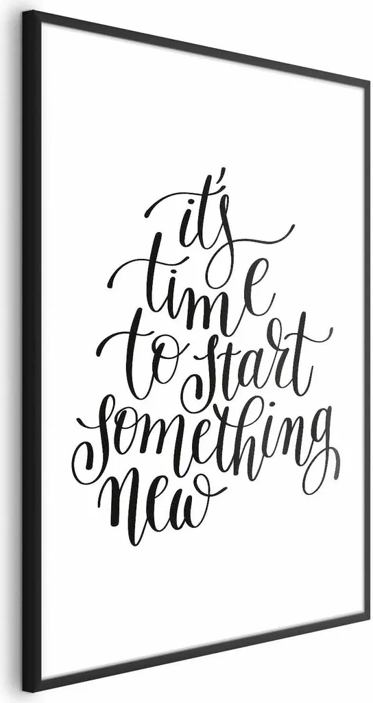 Poster Decorativo 40x60 Something New Cornice Nera Moderna Online
