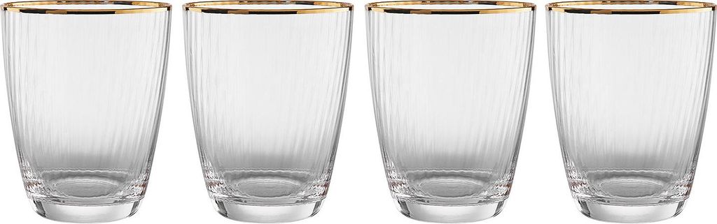 BUTLERS Wasserglas GOLDEN TWENTIES 4er-Set