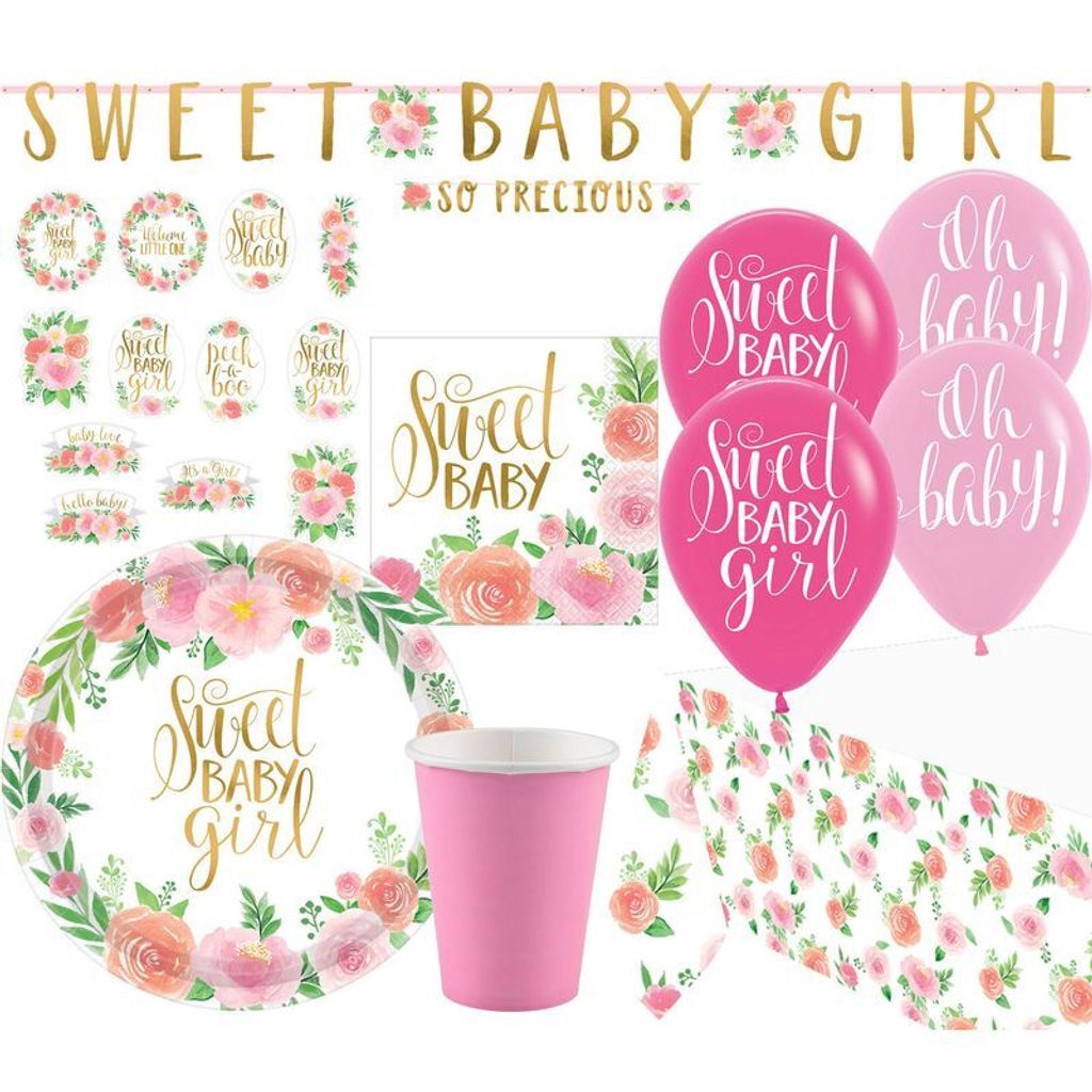 Floral Baby Partyset 53-teilig