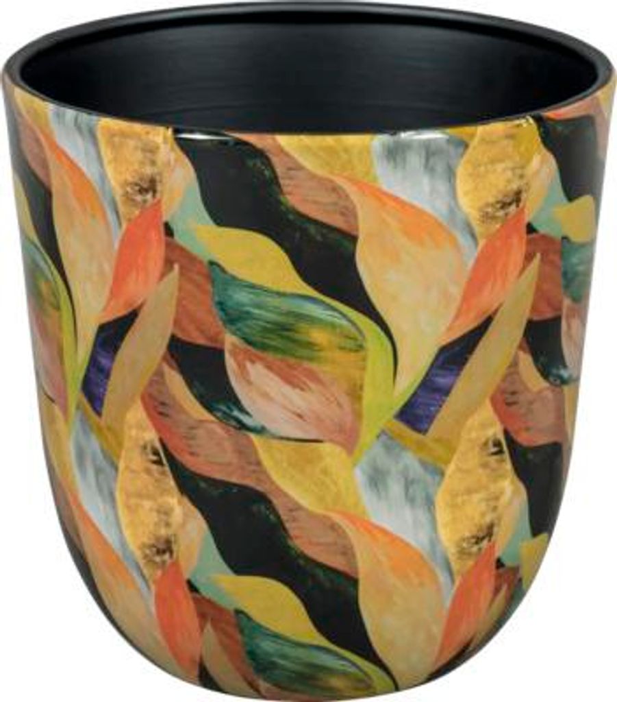 Blumentopf Passion for Pottery Metall Ø 12 cm 12 x 12 x 12 cm orange