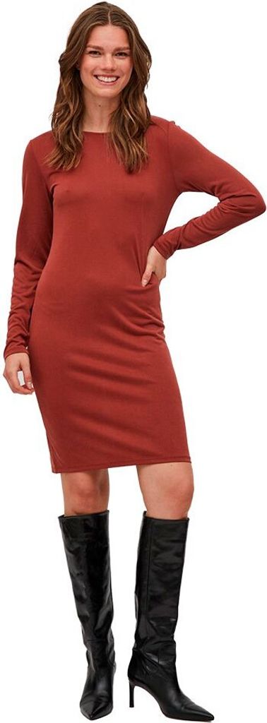 Vila Modala Langärmliges Kurzes Kleid Orange M Frau Orange M