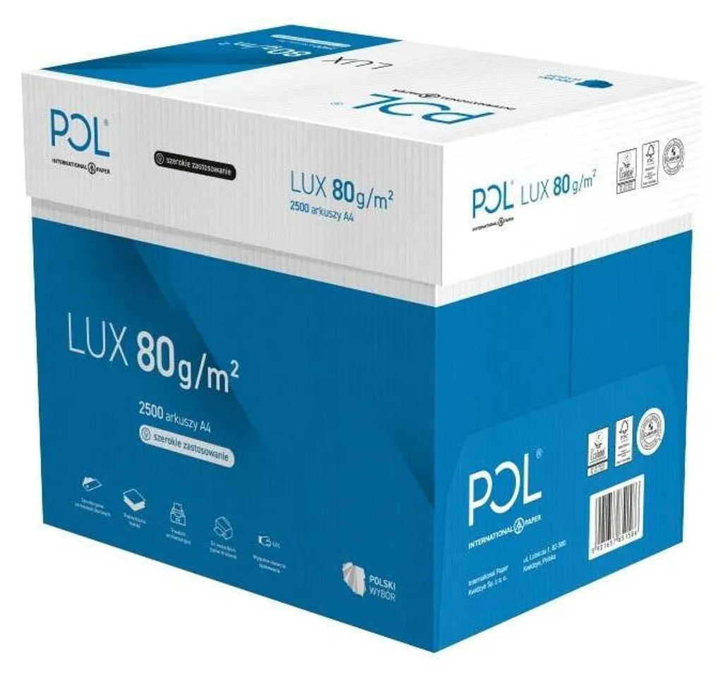 Papier A4 Pollux 80g idéal pour impression gros volume en carton de 5