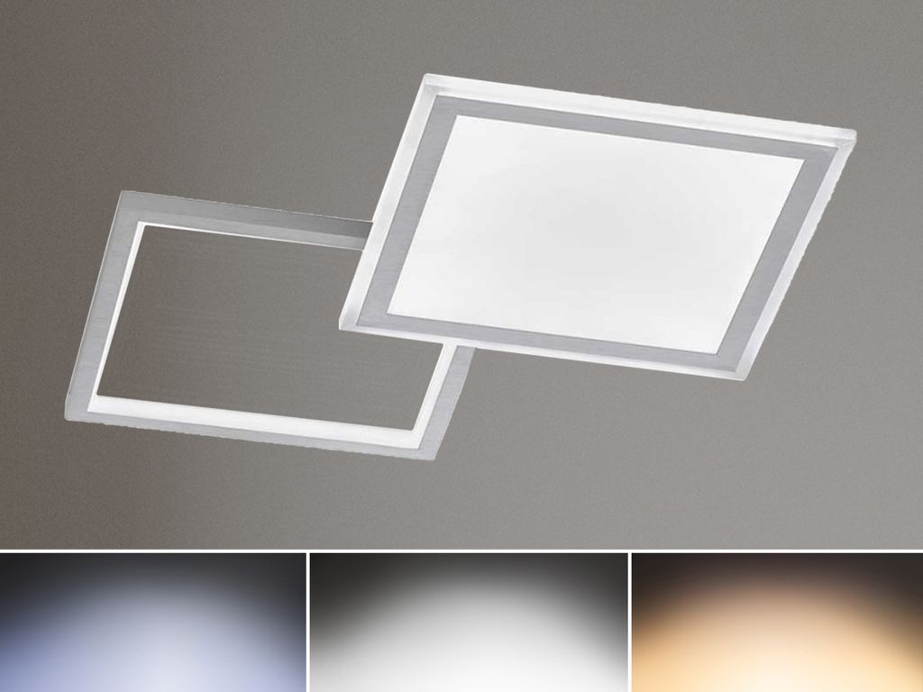 Flache LED Deckenleuchte Farbwechsel & dimmbar mit Produktbild 