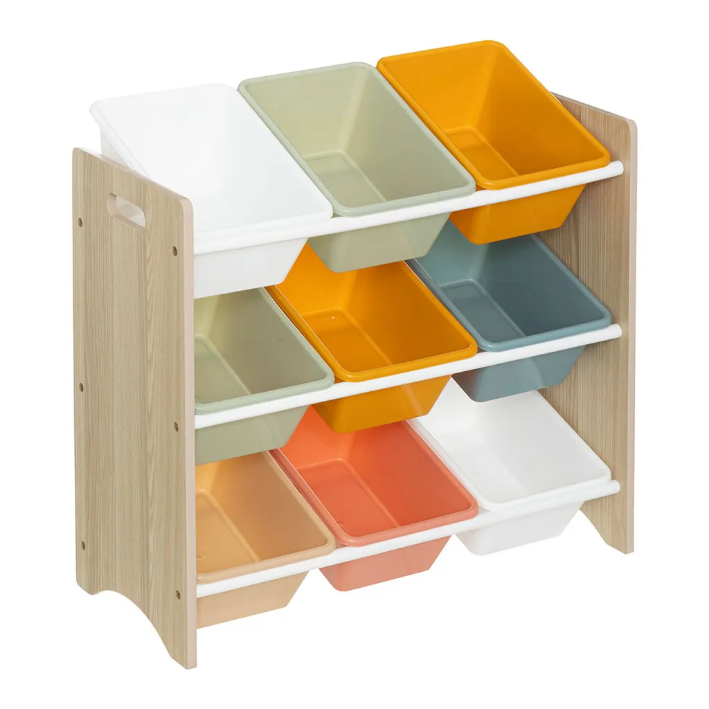 Rangement chambre enfant et bureau : Armoire Macon avec 6 boîtes