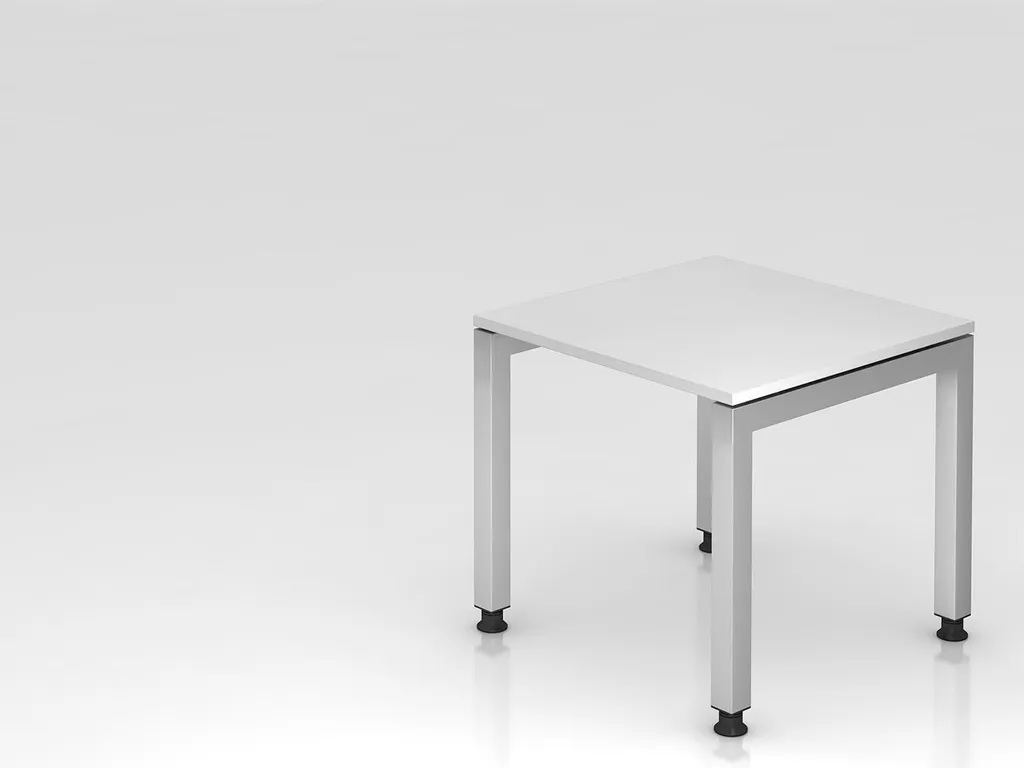 Bureau de télétravail réglable Hammerbacher JS08 blanc design moderne