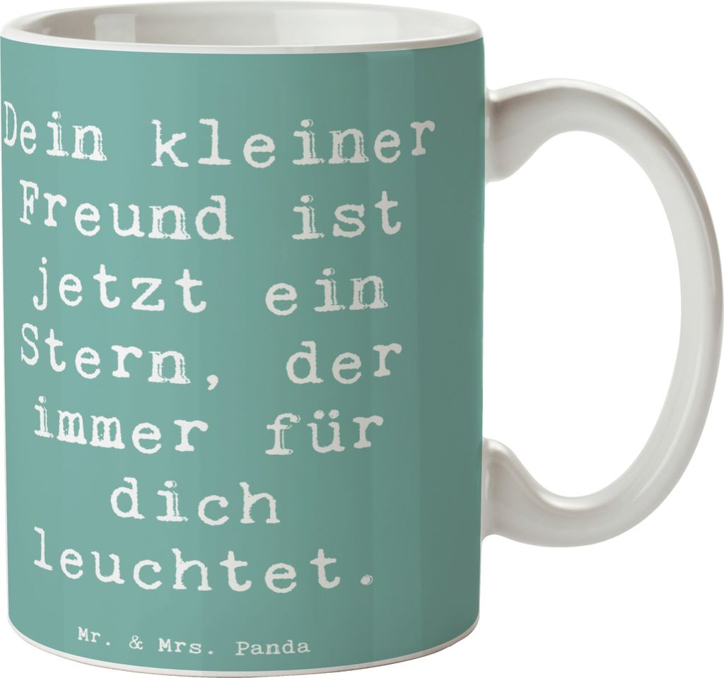 Mr. & Mrs. Panda Tasse Spruch Trauerbewältigung Haustierverlust - Meeresbrise - Geschenk, treuer Begleiter, Vertrauem, Verlust Haustier, Trost, An...