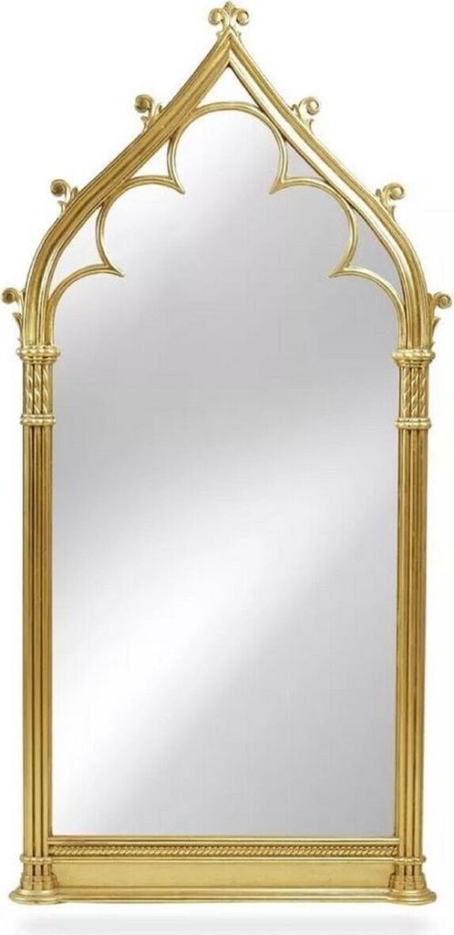 Casa Padrino Luxus Barock Spiegel Antik Gold H. 150 cm - Barockstil Möbel