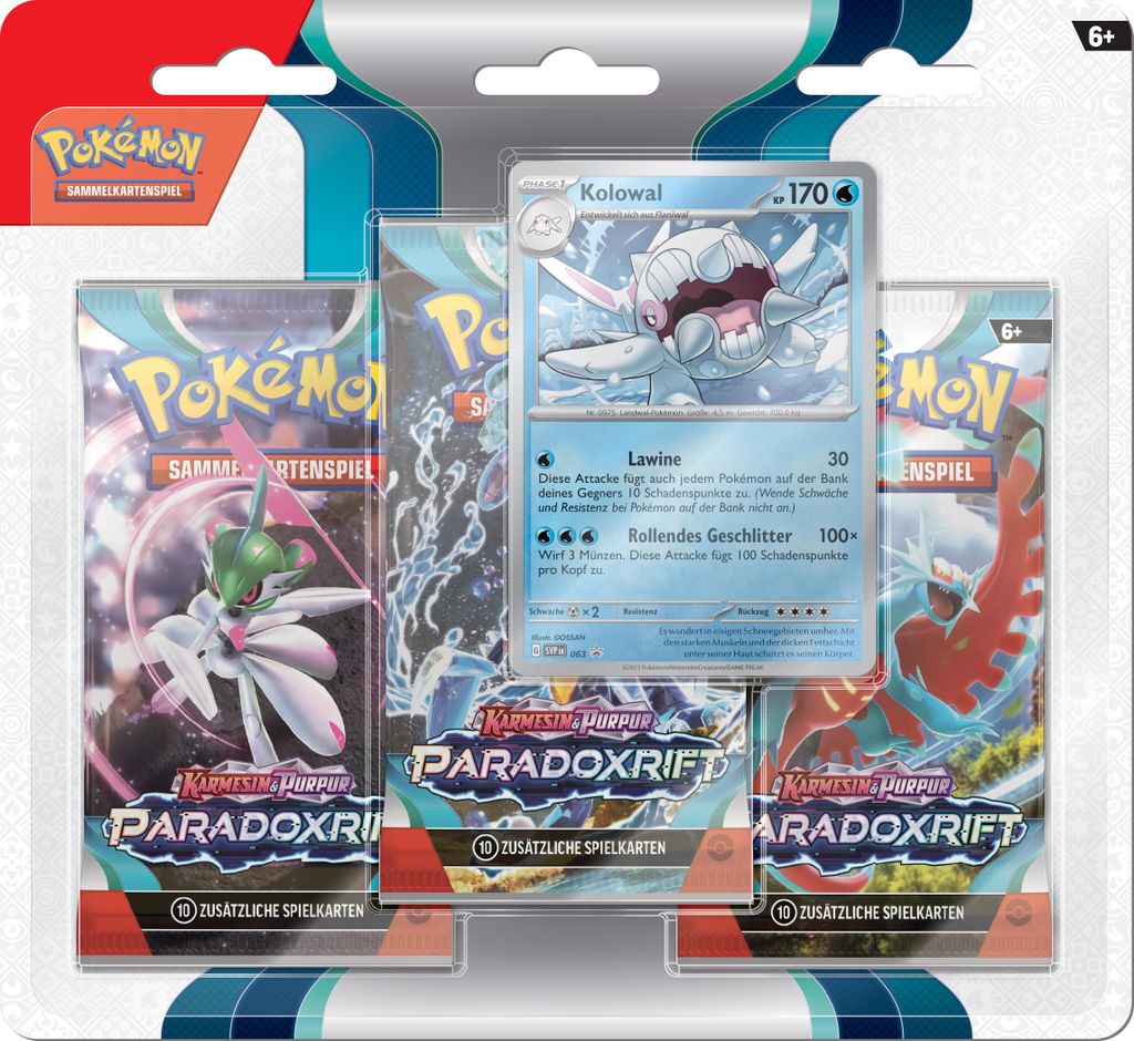 Pokemon Karmesin & Purpur - Paradoxrift 3er-Pack Blister Produktbild 