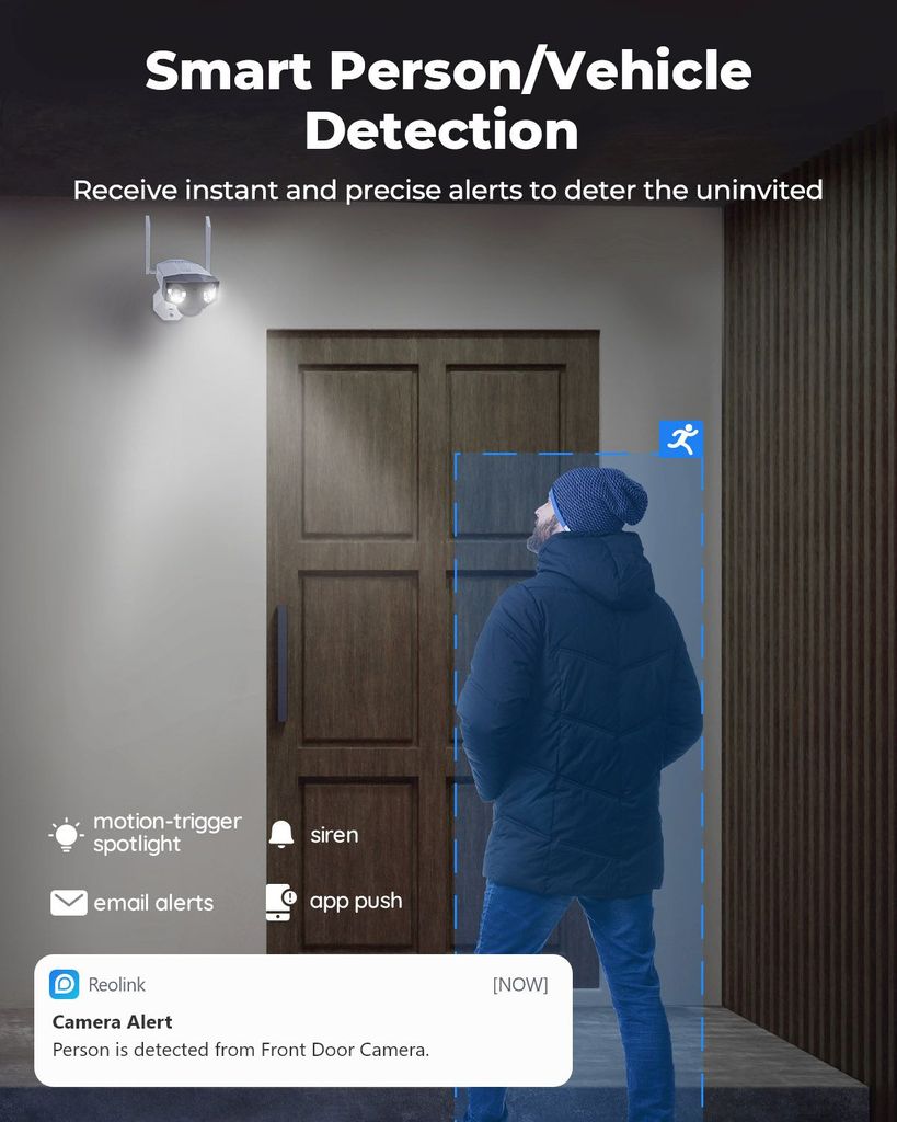 IP kamera REOLINK DUO 2 WIFI bezdrôtová WiFi s batériou a Obrázok produktu 2
