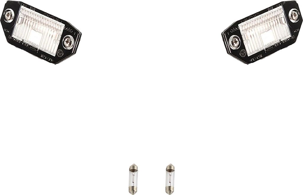 Johns, 2x Kennzeichenleuchte + Leuchtmittel Set Links & Rechts passend für Ford Mondeo