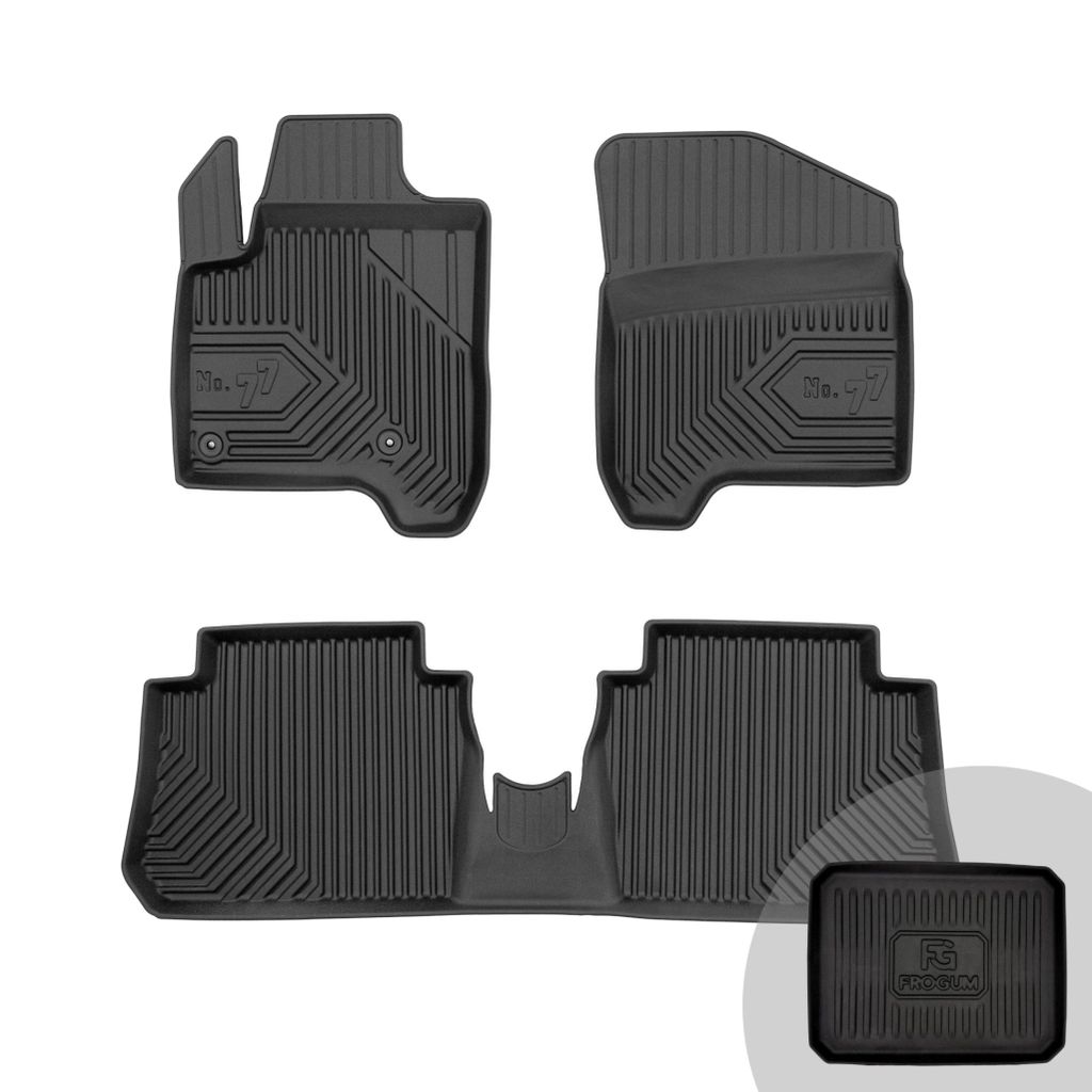 FROGUM No.77 Gummimatten Ganzjahresset von Auto Fußmatten Autofussmatten für Citroën C3 Picasso 2008-2017