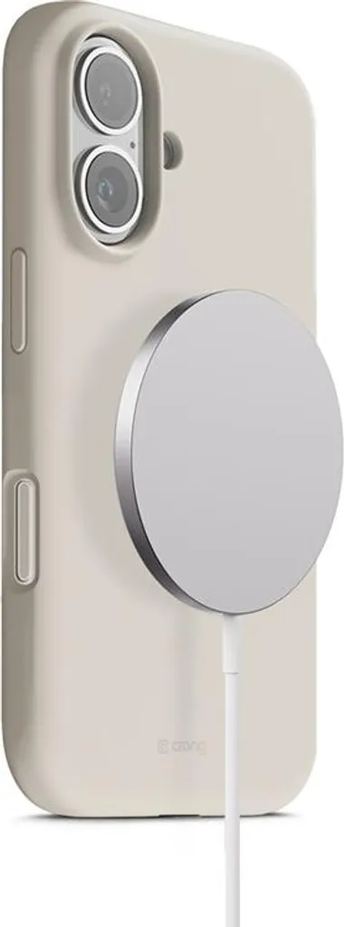 Coque iPhone 17 MagSafe Stony Beige Crong - Idéale pour Recharge Sans Fil