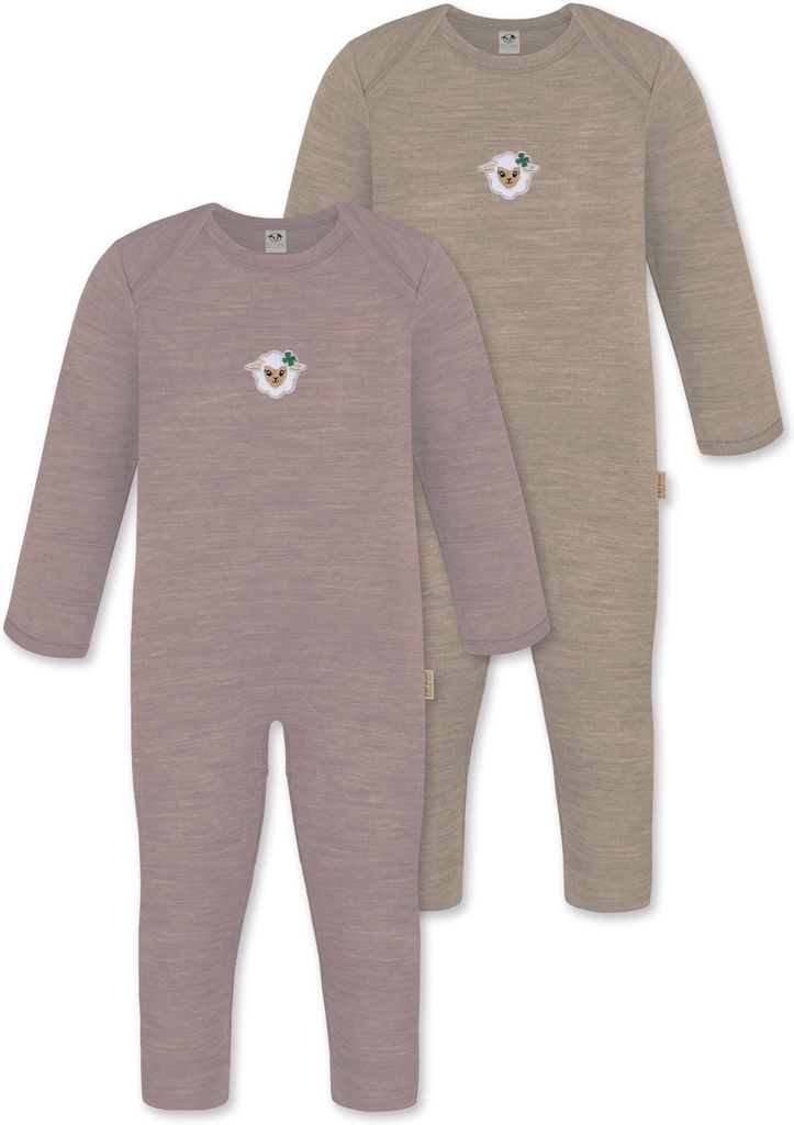 normani 2er Pack Baby Merino Strampler