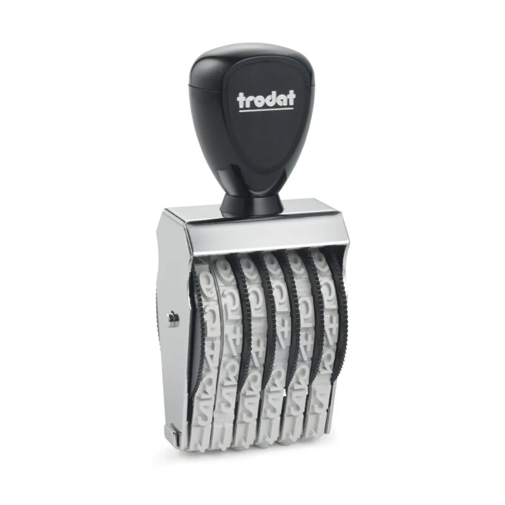 Tampon à molettes Trodat 1596 chiffres XL de 9mm empreinte 9 x 41 mm