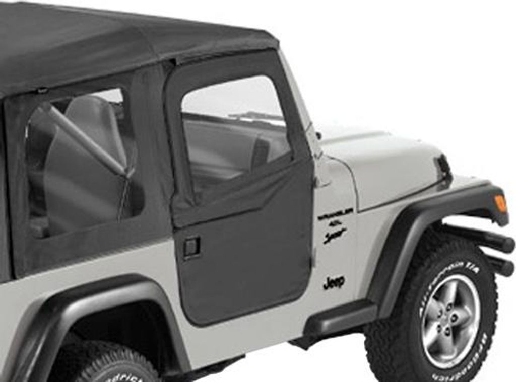 Teilbare Türen schwarz Black Denim Bestop Verdeck Jeep Wrangler TJ 96-06