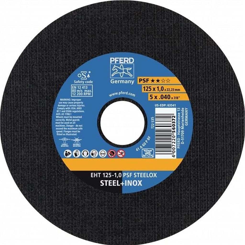 PFERD 61730100, 11,5 cm, 1 mm, 13300 RPM, 25 Stück(e)