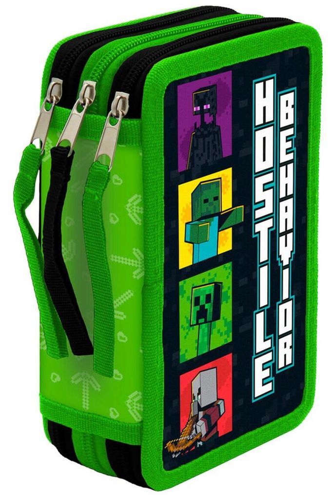 Minecraft etui met 3 compartimenten, inclusief inhoud Productafbeelding 