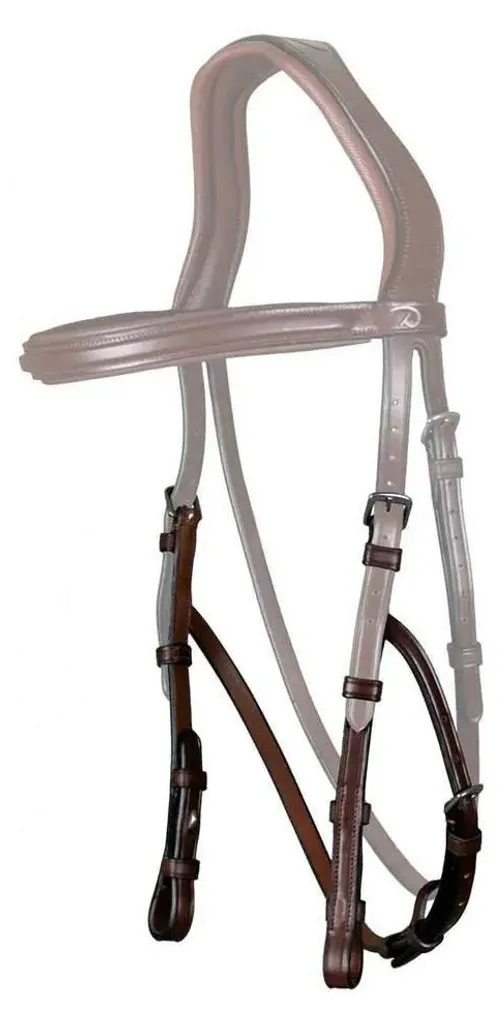 Hackamore en Cuir Marron Dyon New English pour Bride de Cheval Full