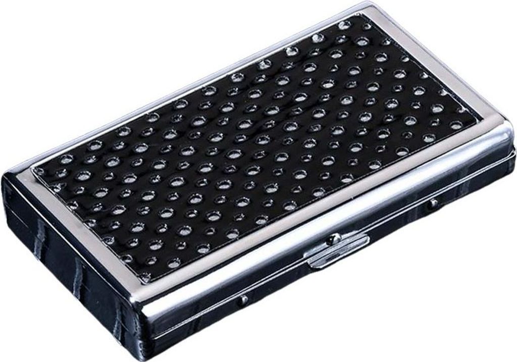 INF Leder Zigarettenetui - Wassertropfenmuster, für Slim & Produktbild 